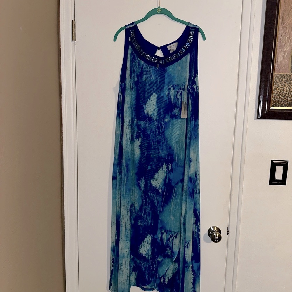 Blue Sleeveless Elegant Maxi Dress!!! Beautiful Royal Blue!!